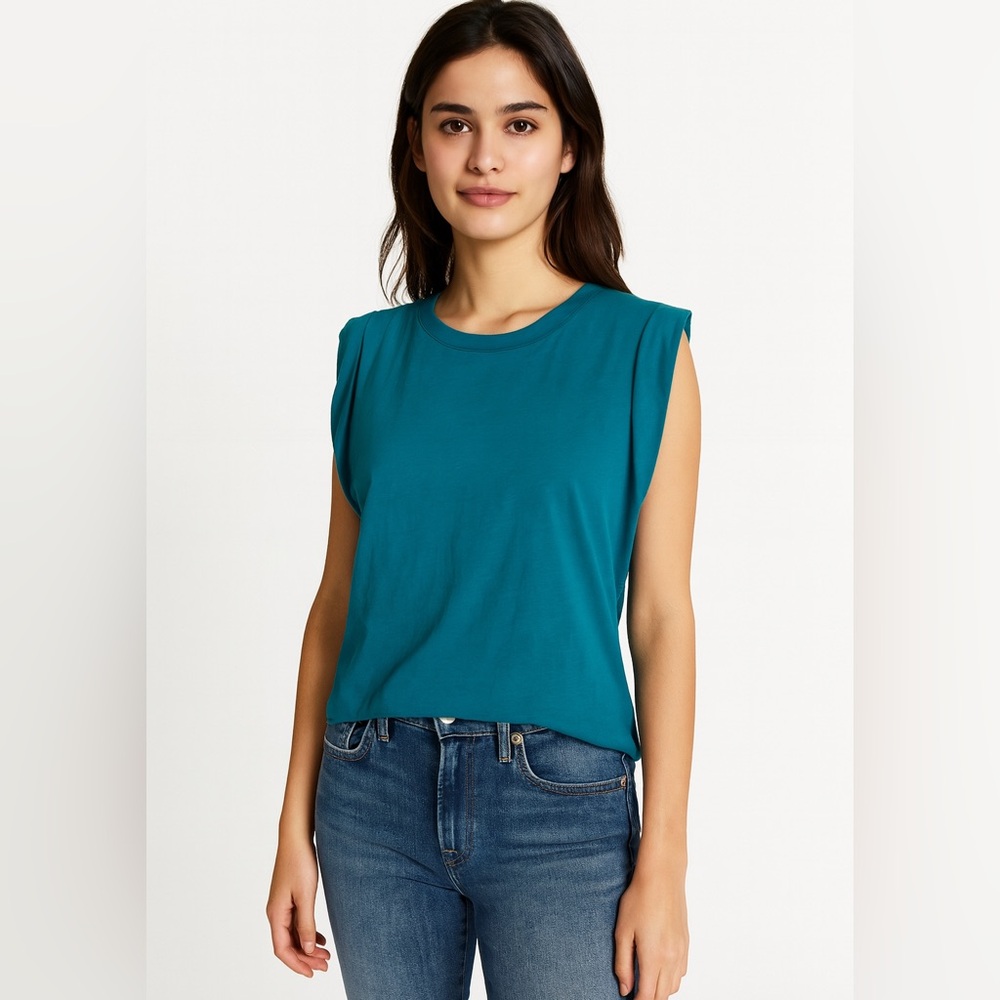 Express Skimming Teal Sleeveless Women's Top Tank M NWT